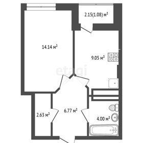 Квартира 37,7 м², 1-комнатная - изображение 1