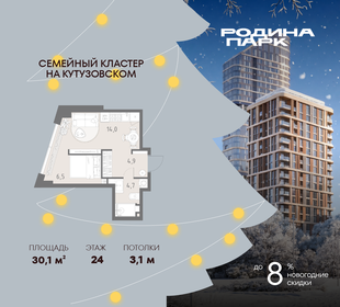 Квартира 30,1 м², студия - изображение 1