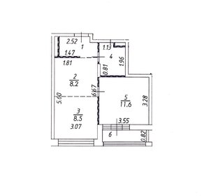 Квартира 36,7 м², 2-комнатная - изображение 1
