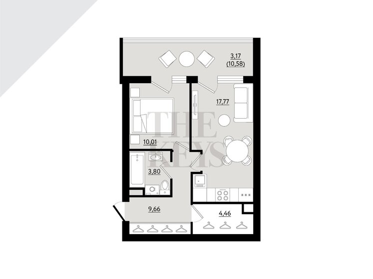 27 м², 1-комнатная квартира 7 590 000 ₽ - изображение 58