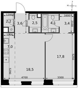 Квартира 59,1 м², 2-комнатная - изображение 1