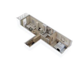 Квартира 49,1 м², 1-комнатная - изображение 3