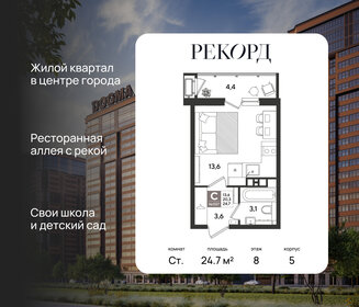 Квартира 24,7 м², студия - изображение 1