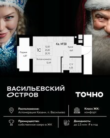 Квартира 25,7 м², студия - изображение 1