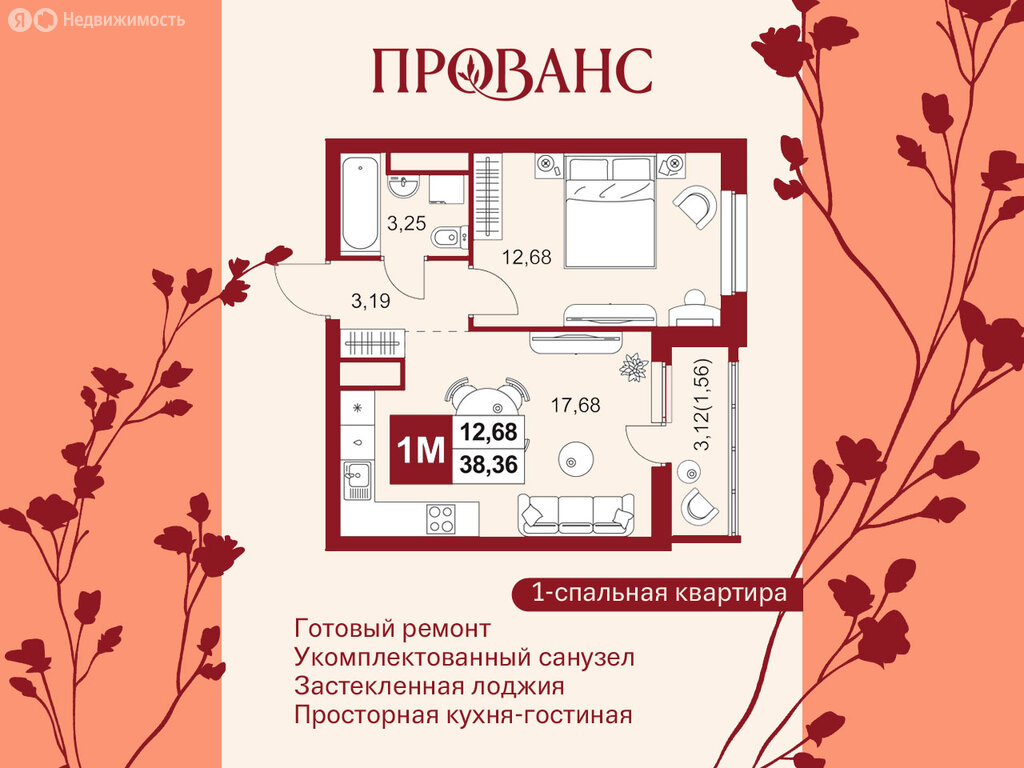 Варианты планировок ЖК «Прованс» - планировка 4