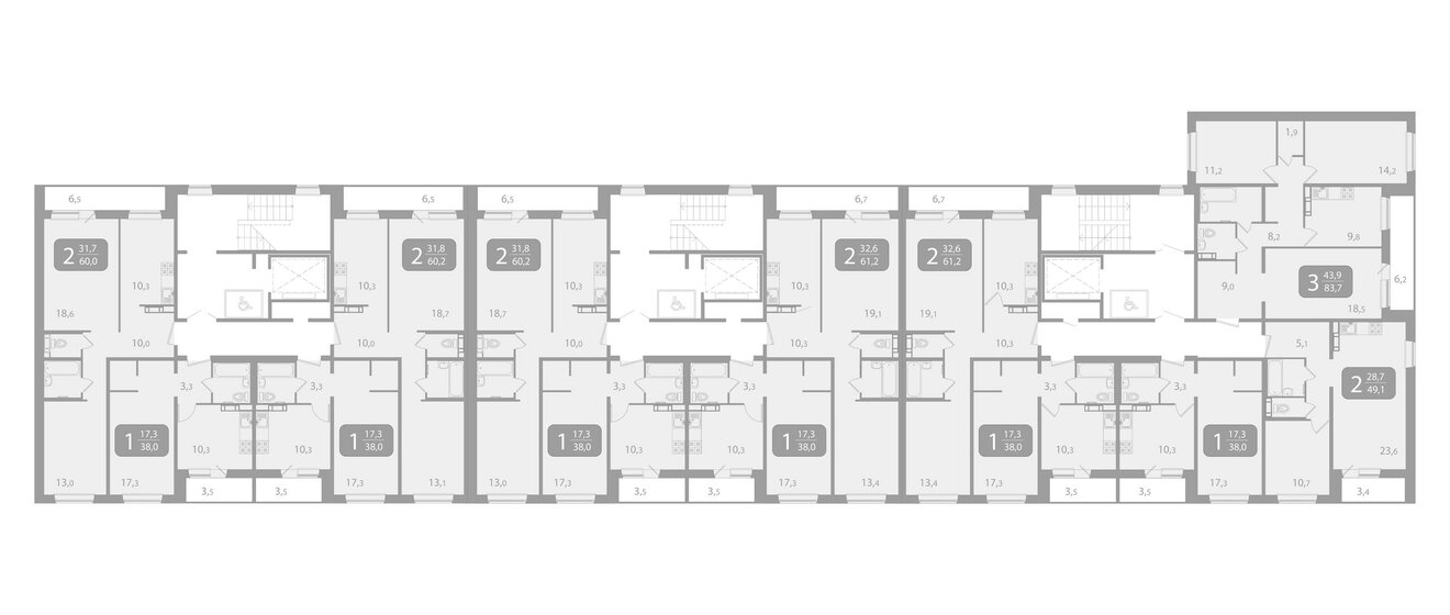 35 м², 2-комнатная квартира 4 500 000 ₽ - изображение 73