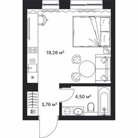 Квартира 27,5 м², студия - изображение 1