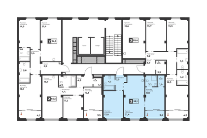 Квартира 58,1 м², 2-комнатная - изображение 2