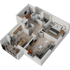 Квартира 67,7 м², 2-комнатная - изображение 2