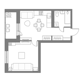 Квартира 40,7 м², 1-комнатная - изображение 1