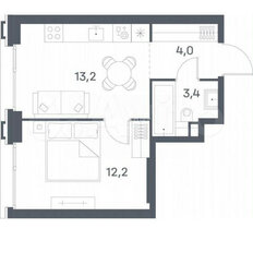 Квартира 32,8 м², 1-комнатная - изображение 4