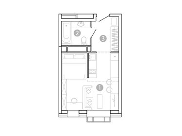 Квартира 28,7 м², 1-комнатная - изображение 1