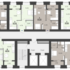 Квартира 33,9 м², 1-комнатная - изображение 2