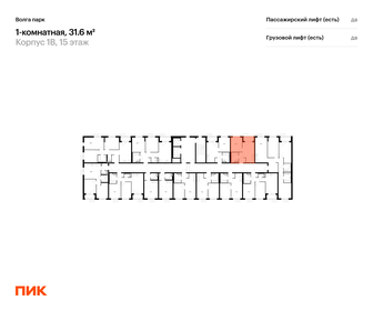 Квартира 31,6 м², 1-комнатная - изображение 2