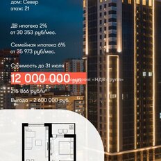 Квартира 55,6 м², 2-комнатная - изображение 1