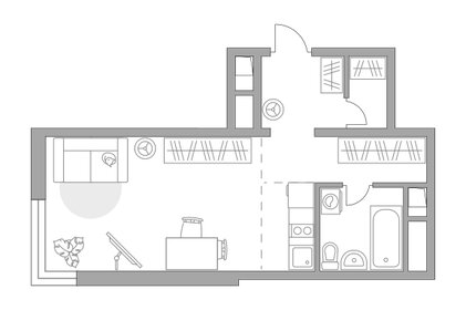 Квартира 28,8 м², студия - изображение 1