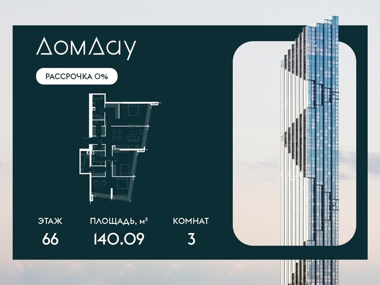189,2 м², 3-комнатные апартаменты 140 168 000 ₽ - изображение 110