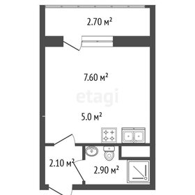 Квартира 17,6 м², студия - изображение 1