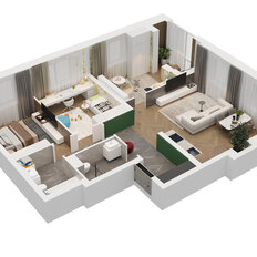 Квартира 84,8 м², 3-комнатная - изображение 3