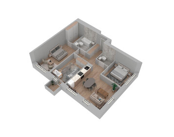 Квартира 91,8 м², 3-комнатная - изображение 2