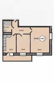 Квартира 62,8 м², 2-комнатная - изображение 1