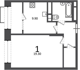 Квартира 40,4 м², 1-комнатная - изображение 1