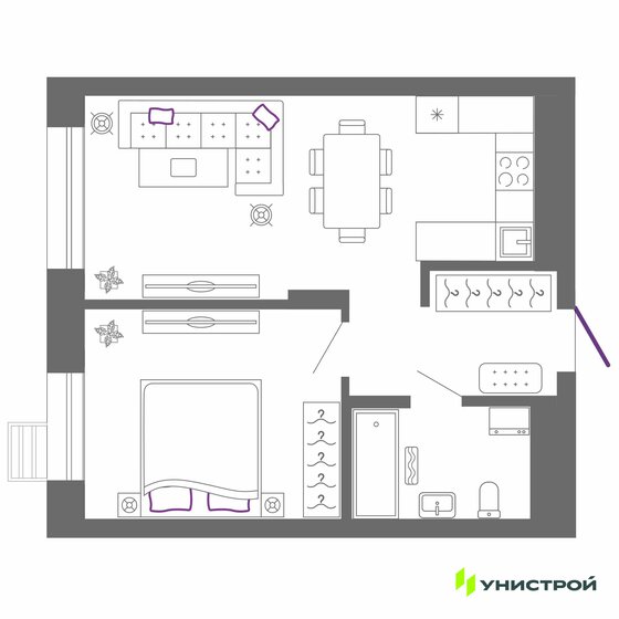 35,5 м², 1-комнатная квартира 8 132 000 ₽ - изображение 21