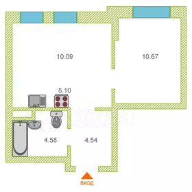 Квартира 34 м², 1-комнатная - изображение 1