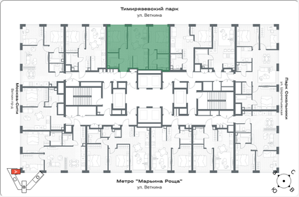 Квартира 61,8 м², 2-комнатная - изображение 2