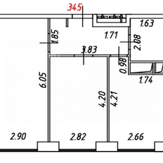 Квартира 51 м², 2-комнатные - изображение 2