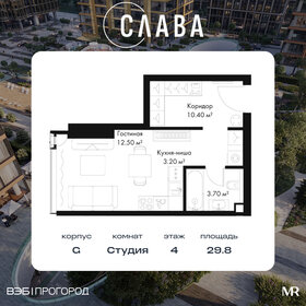 Квартира 29,8 м², студия - изображение 1