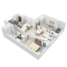 Квартира 79,3 м², 2-комнатная - изображение 3