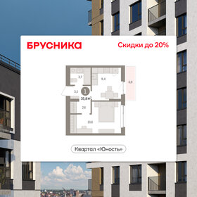 Квартира 35,8 м², 1-комнатная - изображение 1