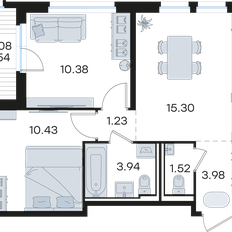 Квартира 48,3 м², 2-комнатная - изображение 3
