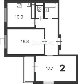Квартира 60,1 м², 2-комнатная - изображение 1