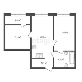 Квартира 59,9 м², 2-комнатные - изображение 1