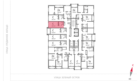Квартира 24,7 м², студия - изображение 3