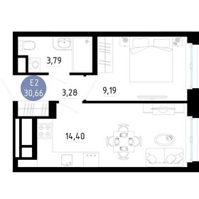 Квартира 30,7 м², 1-комнатная - изображение 1