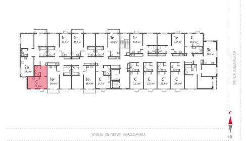 Квартира 23,5 м², студия - изображение 3