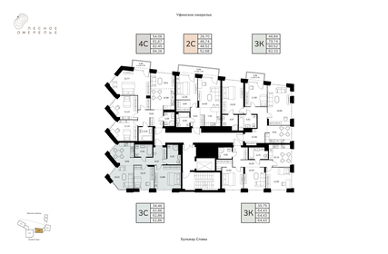 Квартира 62,9 м², 3-комнатная - изображение 2