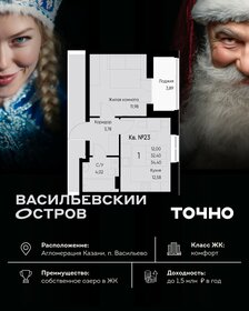 Квартира 34,4 м², 1-комнатная - изображение 1