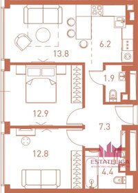 Квартира 60 м², 2-комнатная - изображение 1