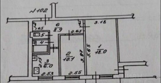 Квартира 46 м², 2-комнатная - изображение 4