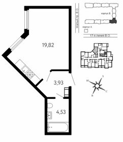 Квартира 28,3 м², студия - изображение 1