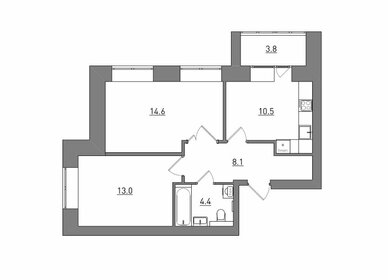 Квартира 54,4 м², 2-комнатная - изображение 2