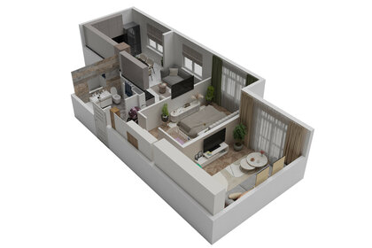 Квартира 65,1 м², 2-комнатная - изображение 1