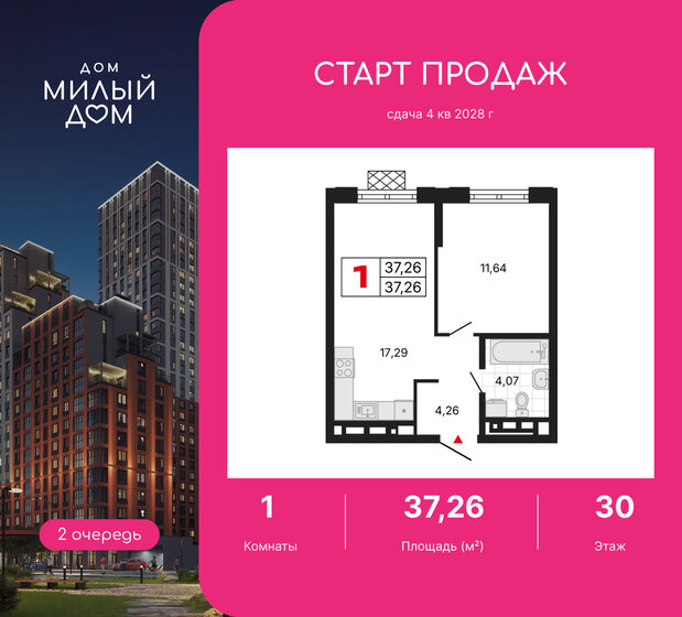 24,5 м², квартира-студия 4 679 500 ₽ - изображение 28