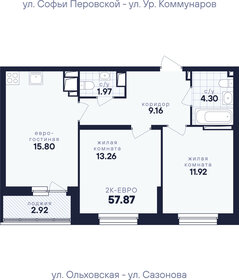 Квартира 57,9 м², 2-комнатная - изображение 3