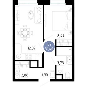 Квартира 31,4 м², 1-комнатная - изображение 1
