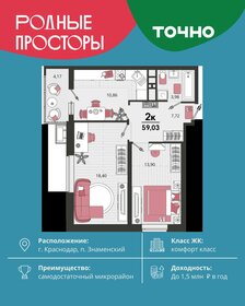 Квартира 57 м², 2-комнатная - изображение 1
